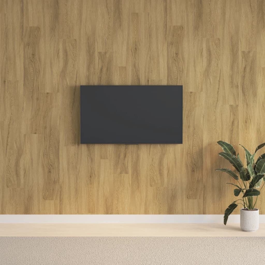 Seinapaneelid, puidu välimusega, pruun, PVC 2,06 m²