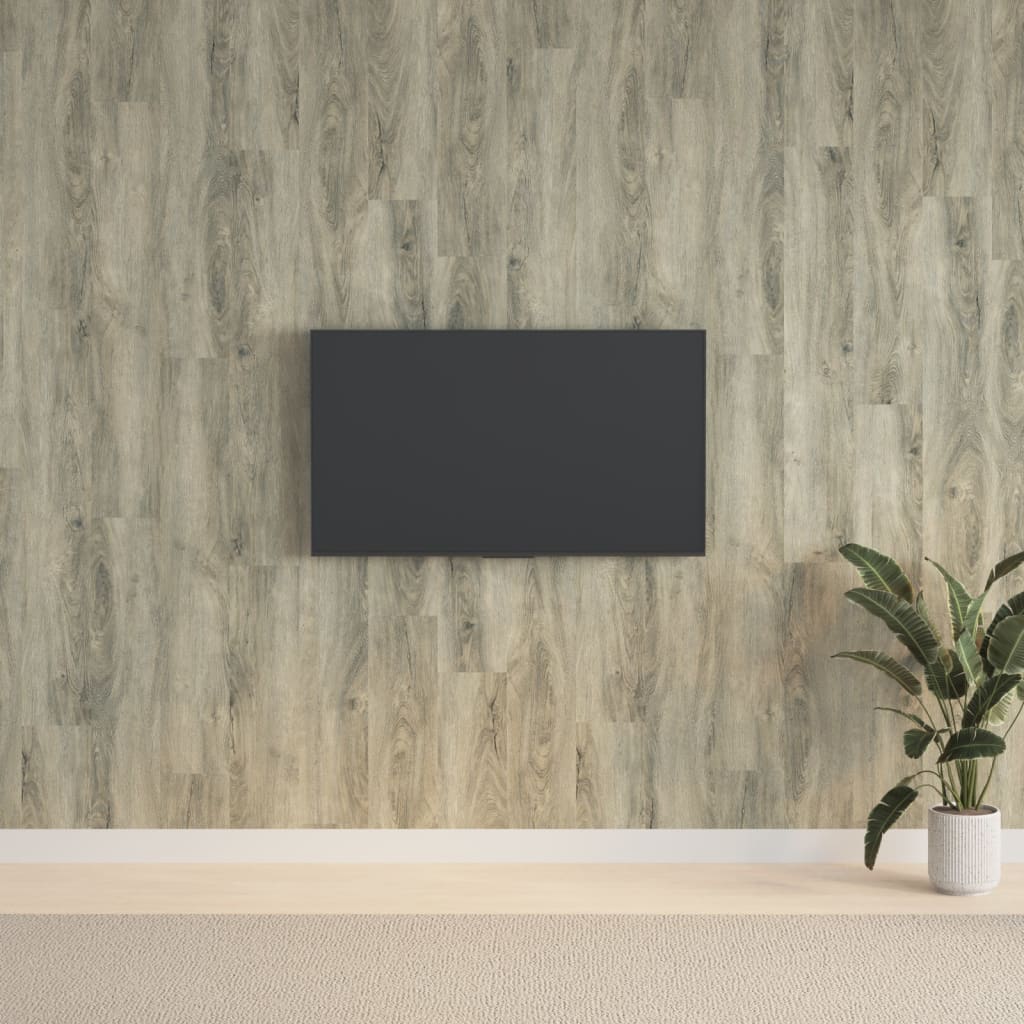 Seinapaneelid, puidu välimusega, hall, PVC, PVC 2,06 m²