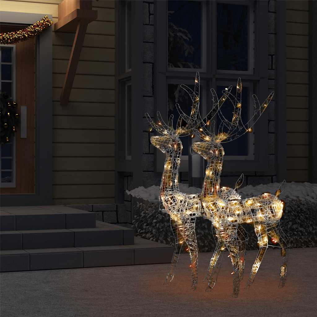 Akrüülist põhjapõdrad, 2 tk, 128 cm, mitmevärviline