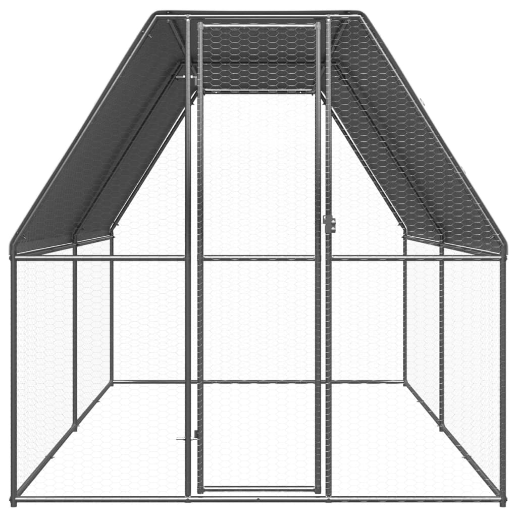 Õue kanapuur, 2 x 4 x 2 m, tsingitud teras