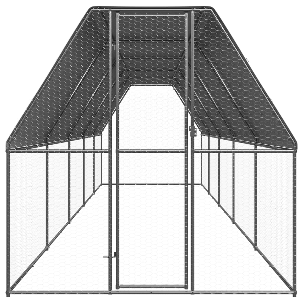 Õue kanapuur, 2 x 10 x 2 m, tsingitud teras