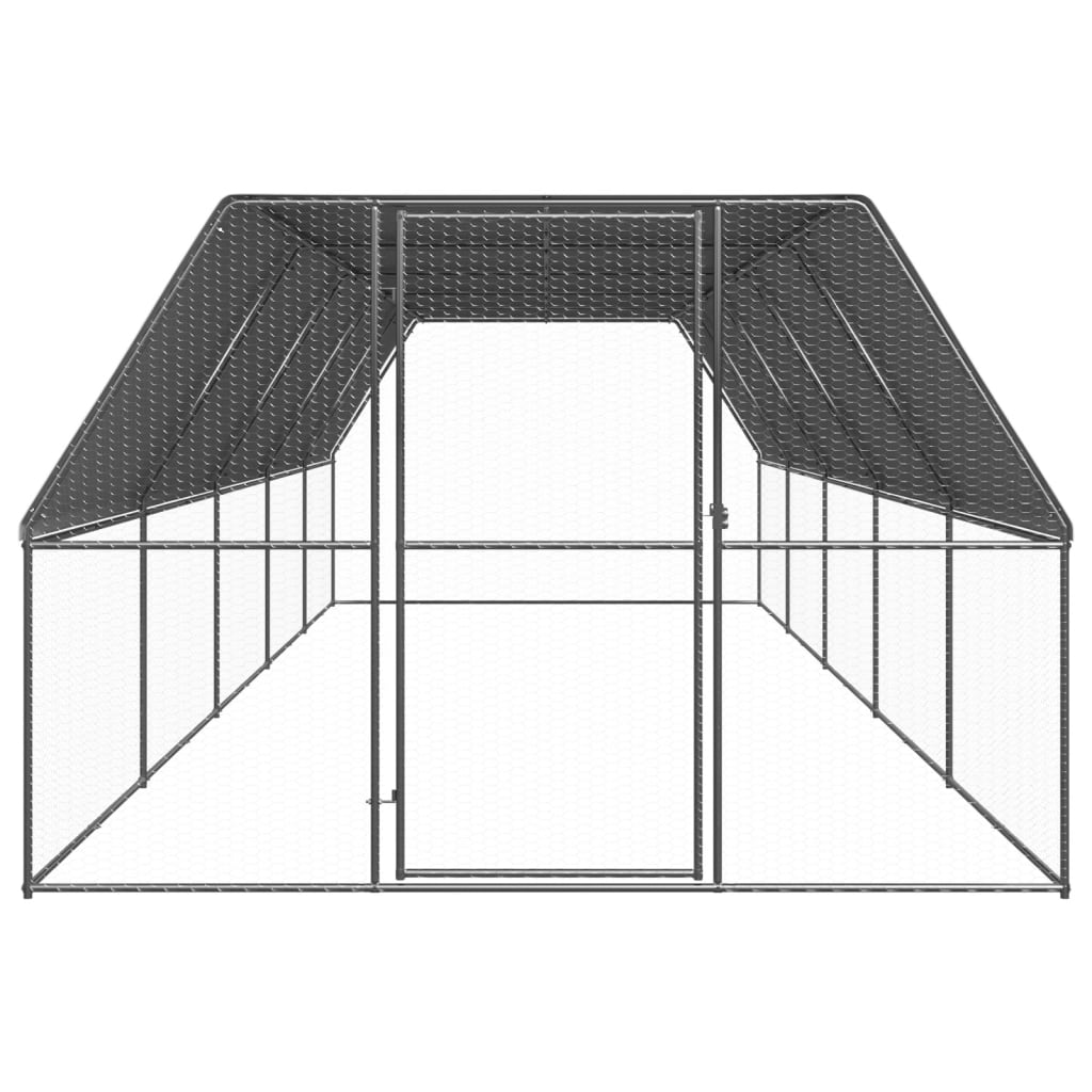 Õue kanapuur, 3 x 10 x 2 m, tsingitud teras