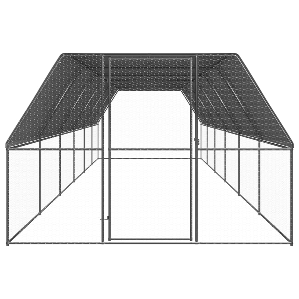 Õue kanapuur, 3 x 12 x 2 m, tsingitud teras