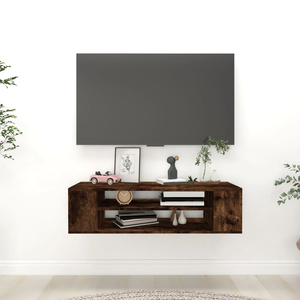 Seina telerikapp, suitsutatud tamm, 100x30x26,5 cm, tehispuit
