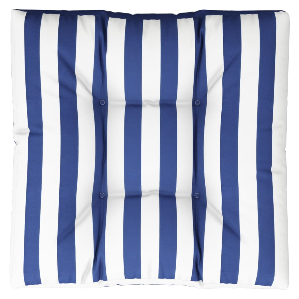 Euroaluse istmepadi, sinise/valge triibuline, 70 x 70 x 12 cm