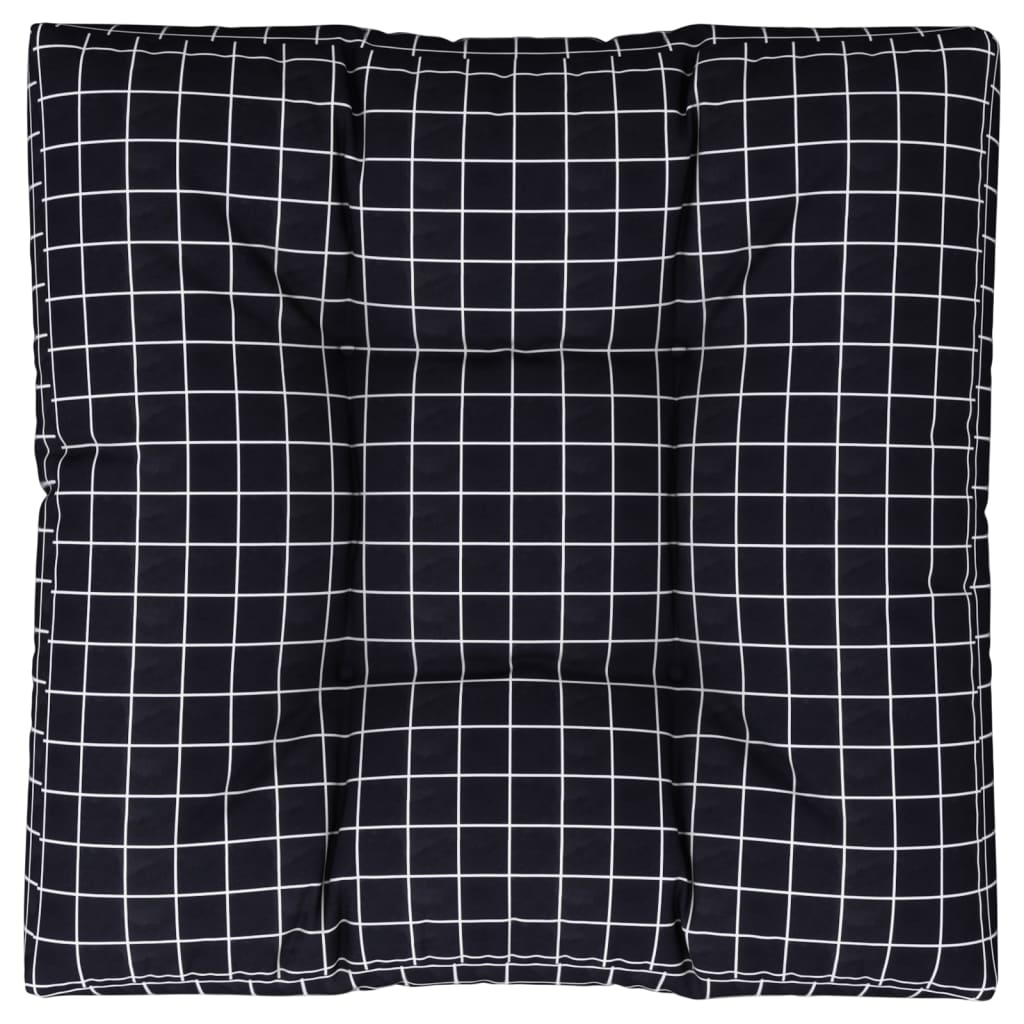 Euroaluse istmepadi, mustad ruudud, 80 x 80 x 12 cm, kangas