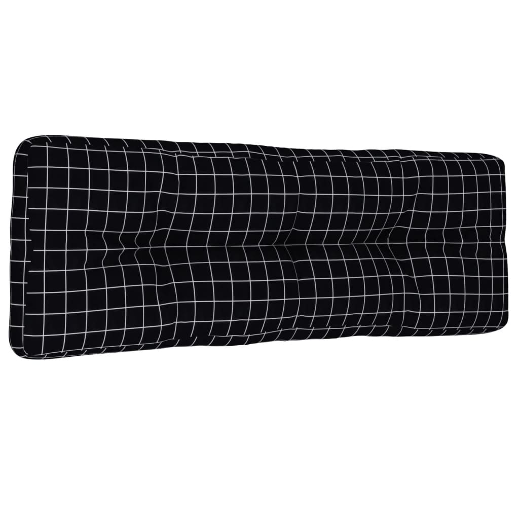 Euroaluse istmepadi, mustad ruudud, 120x40x12 cm, kangas