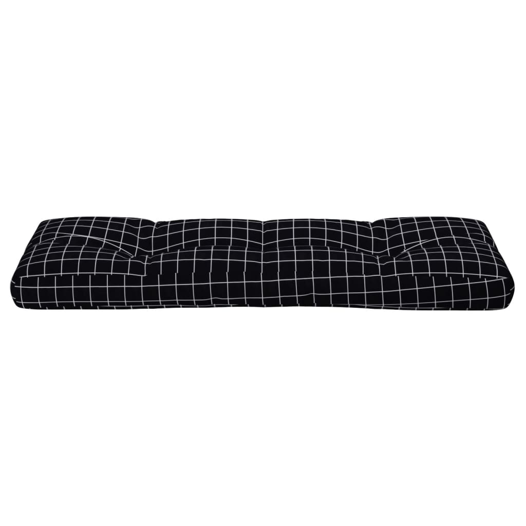 Euroaluse istmepadi, mustad ruudud, 120x40x12 cm, kangas