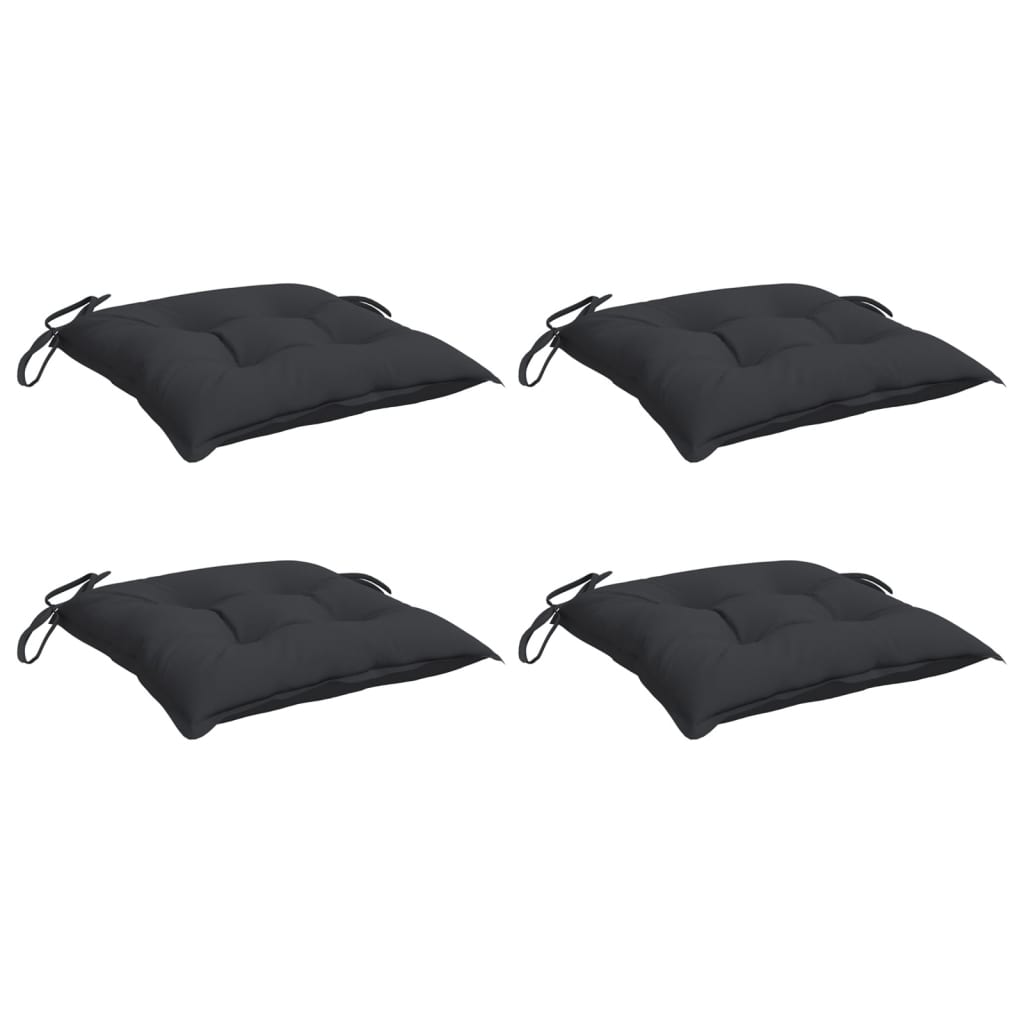 Istmepadjad euroalusele 4 tk, must, 50x50x7 cm, oxford kangas