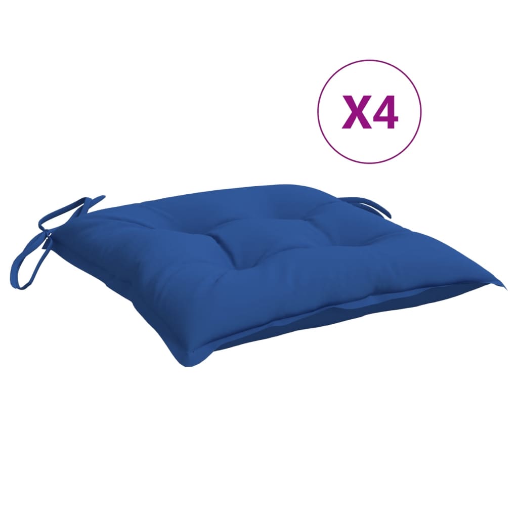 Istmepadjad euroalusele 4 tk, sinine, 50x50x7 cm, oxford kangas
