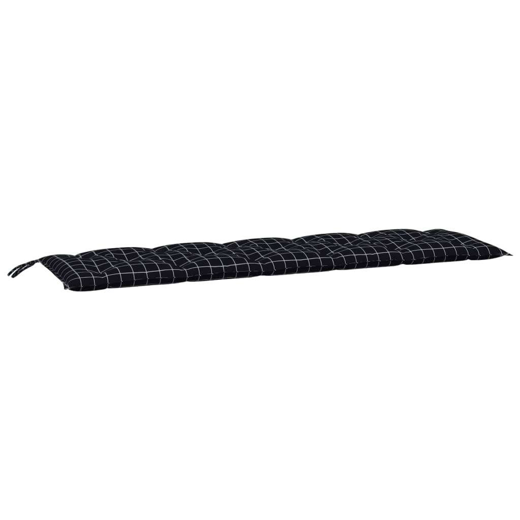 Aiapingi istmepadi, must ruudumuster, 180x50x7 cm, kangas