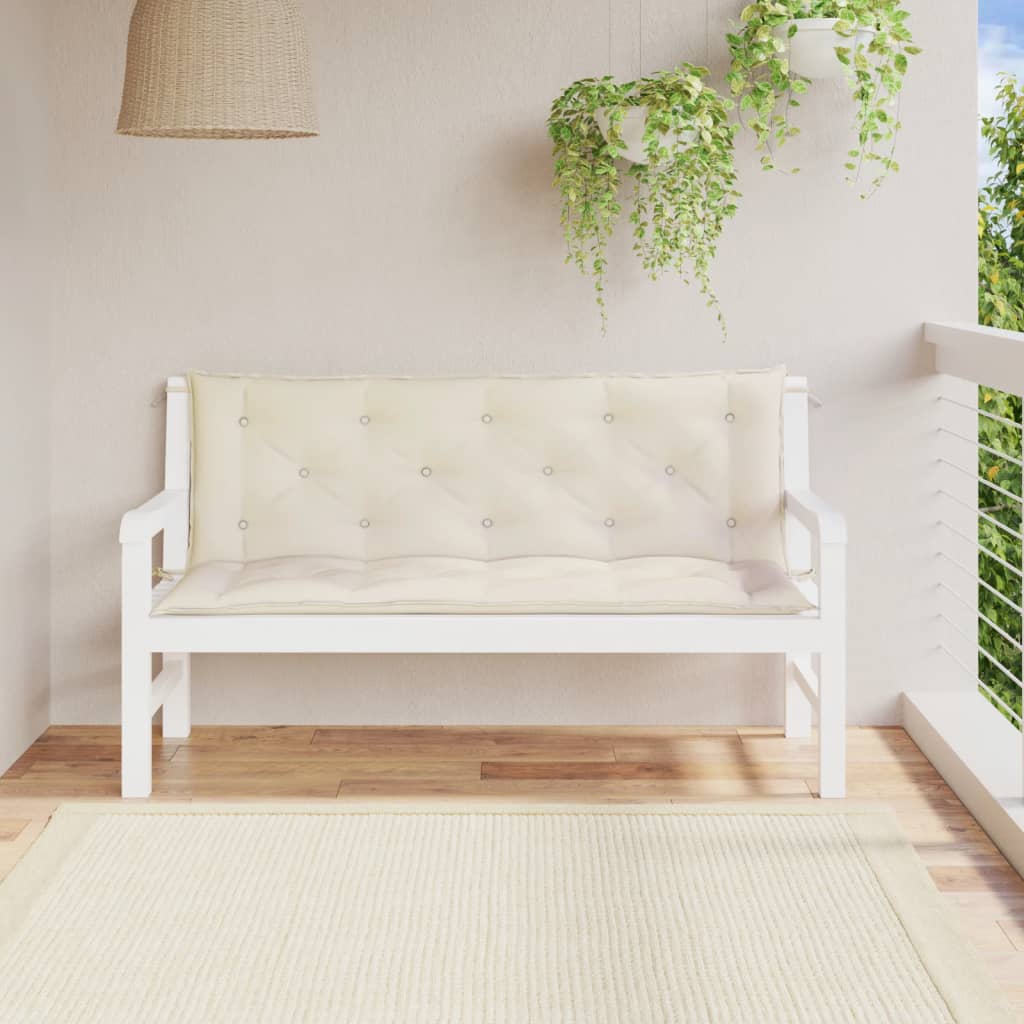 Aiapingi istmepadjad 2tk, kreemvalge, 150x50x7cm, oxford-kangas