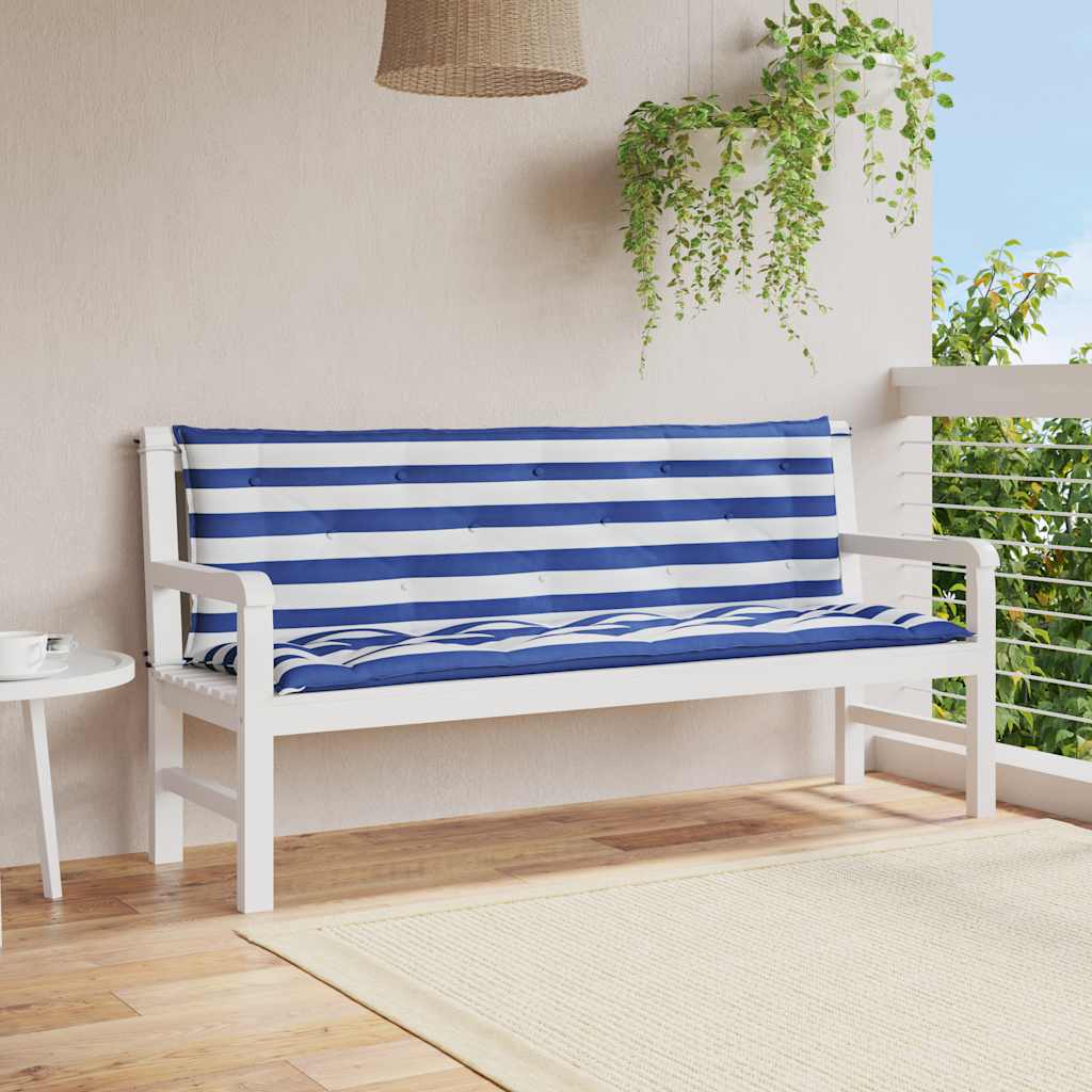 Aiapingi istmepadjad 2 tk, sinise/valge triibuline, 150x50x7 cm