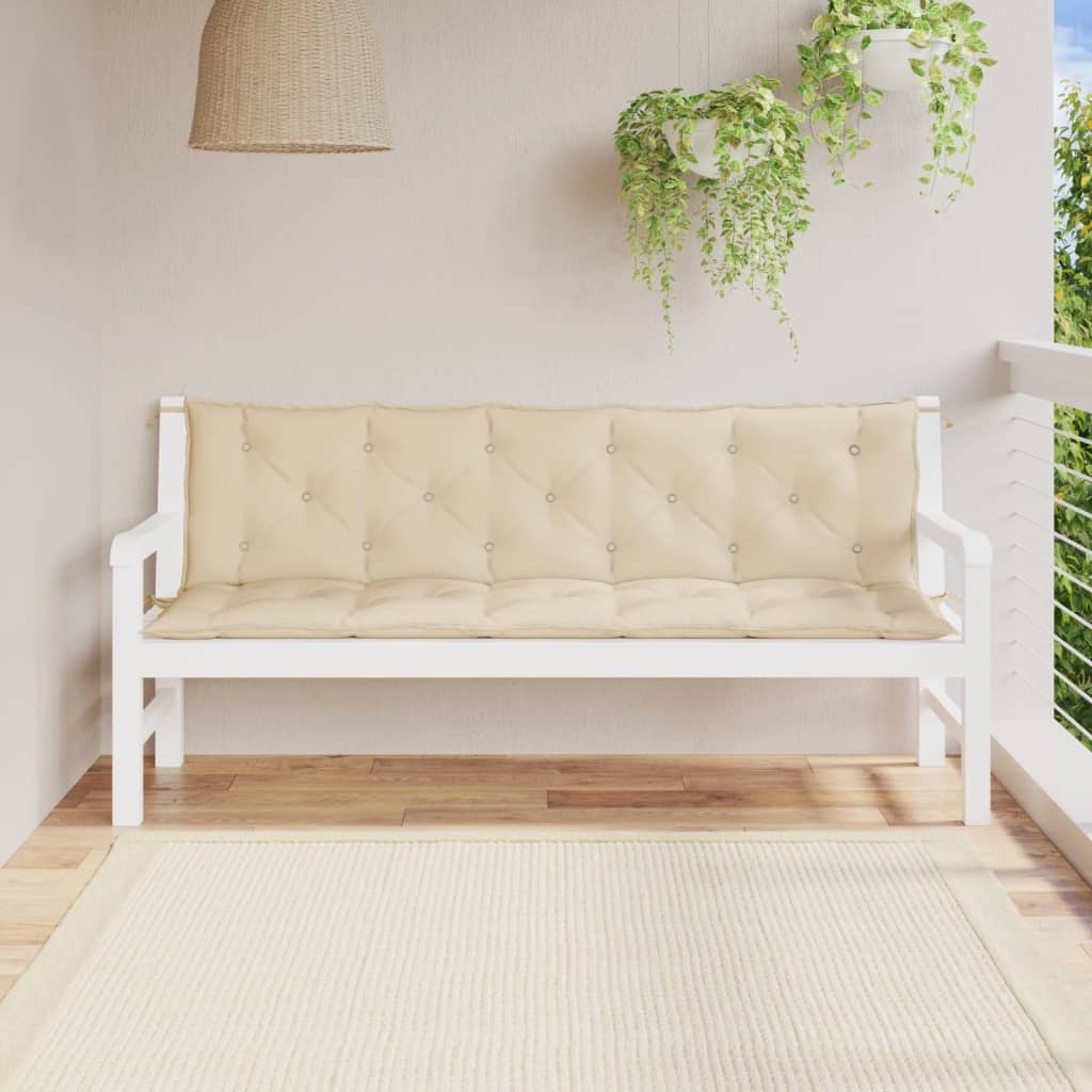 Aiapingi istmepadjad 2 tk, beež, 180x50x7 cm, oxford-kangas