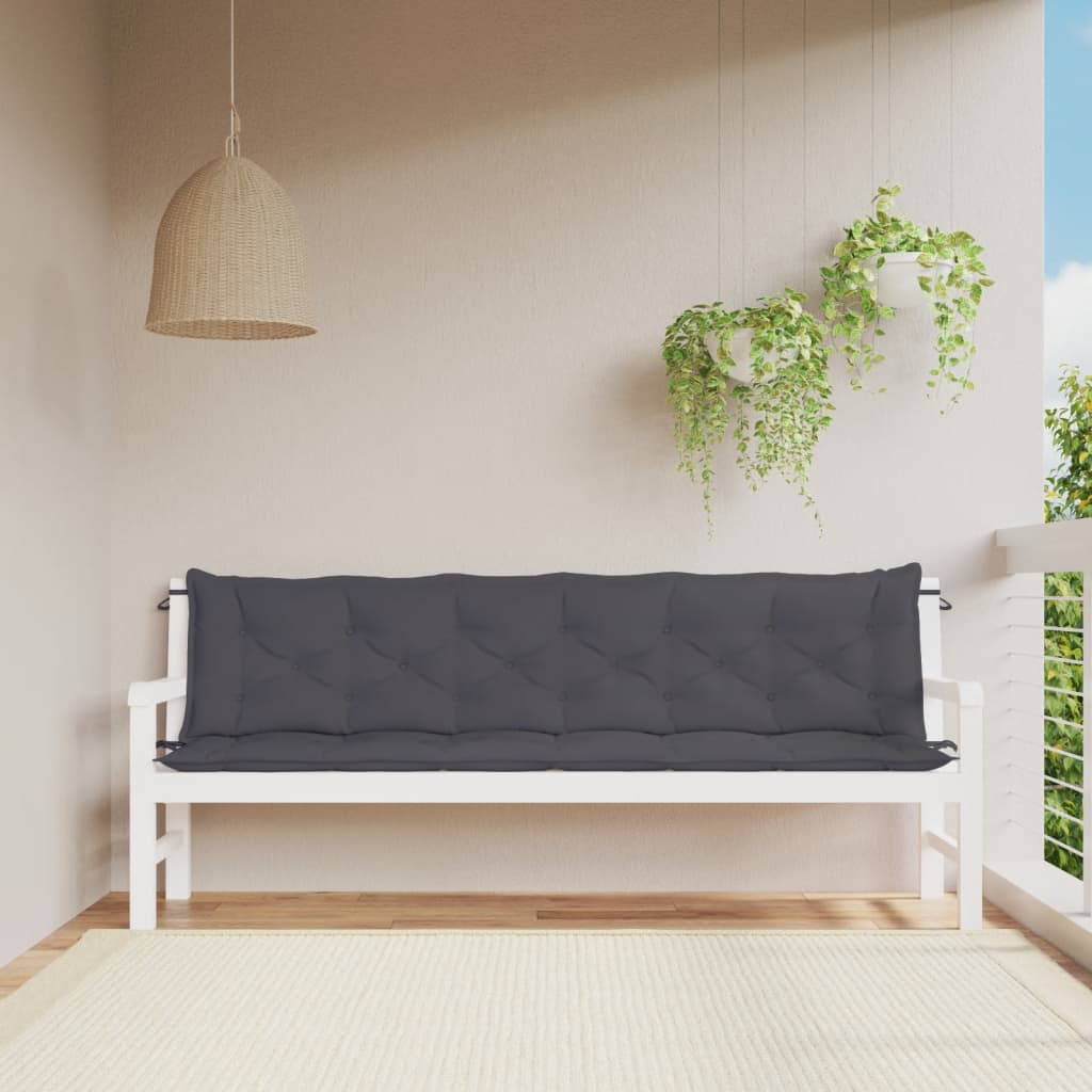 Aiapingi istmepadjad 2tk, antratsiit, 200x50x7cm, oxford-kangas