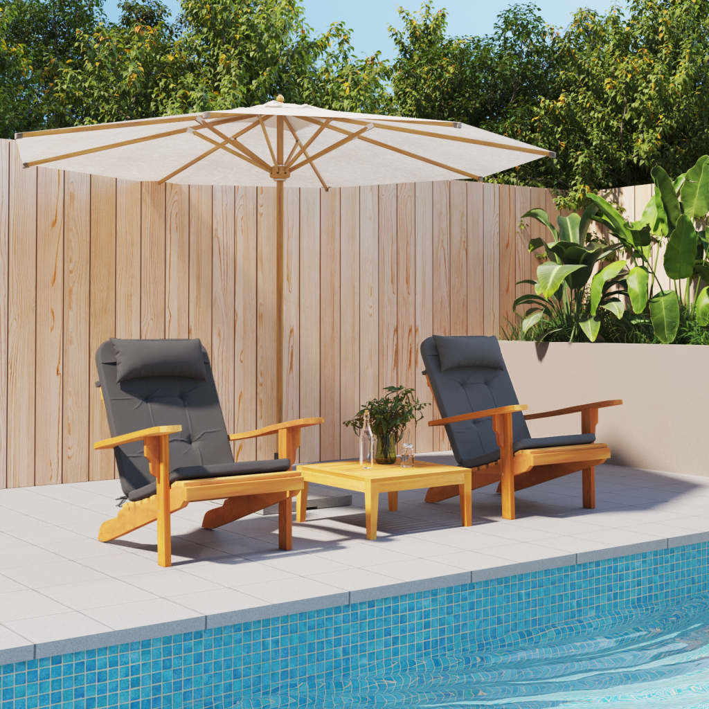 Adirondack toolipadjad 2 tk, antratsiithall, oxford kangas