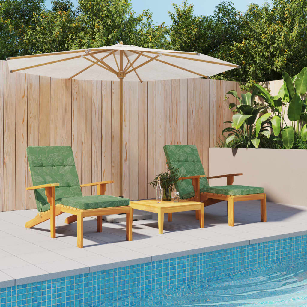 Terrassitooli istmepadjad 2 tk, lehemuster, oxford kangas