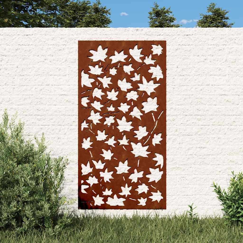Aia seinakaunistus, 105x55 cm, Corteni teras, vahtralehe disain