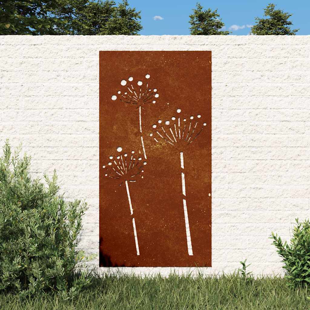Aia seinakaunistus, 105x55 cm, Corteni teras, lilledisain