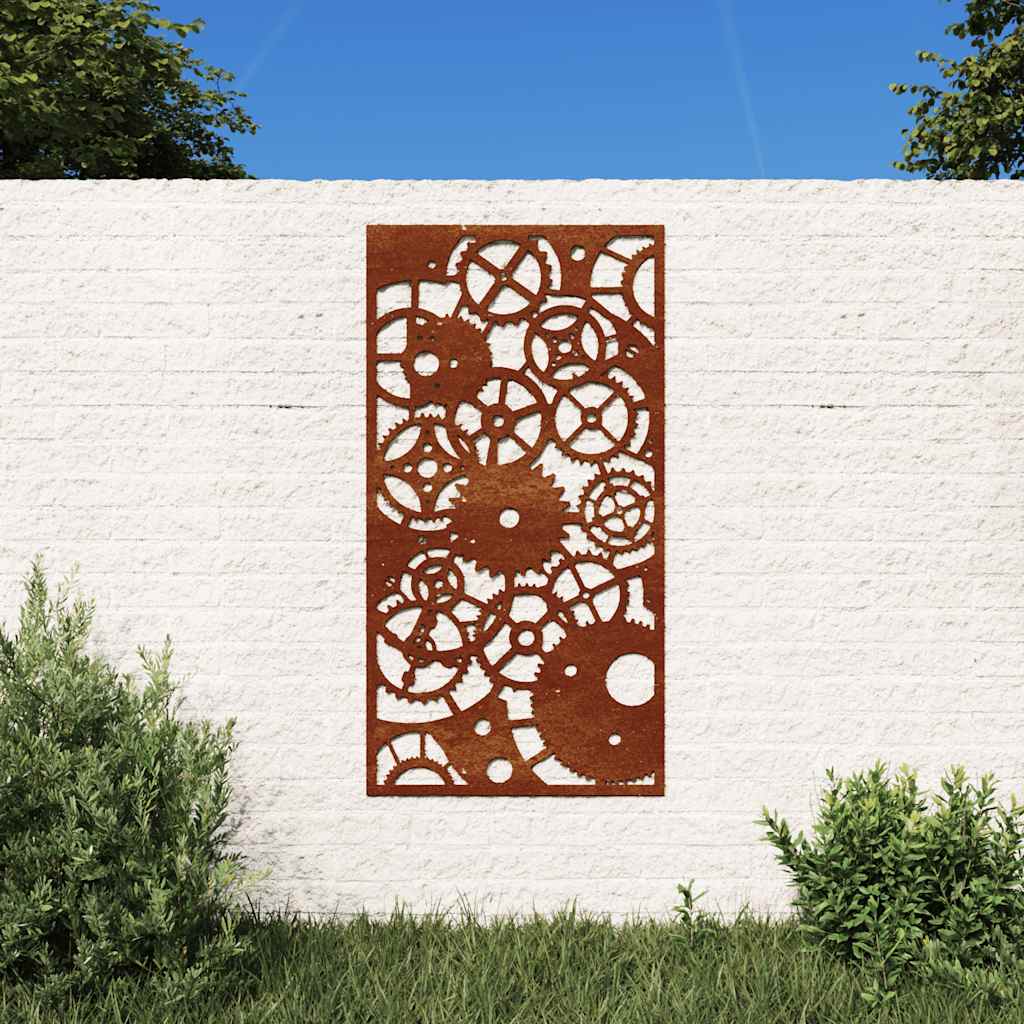 Aia seinakaunistus, 105x55 cm, Corteni teras hammasratta disain