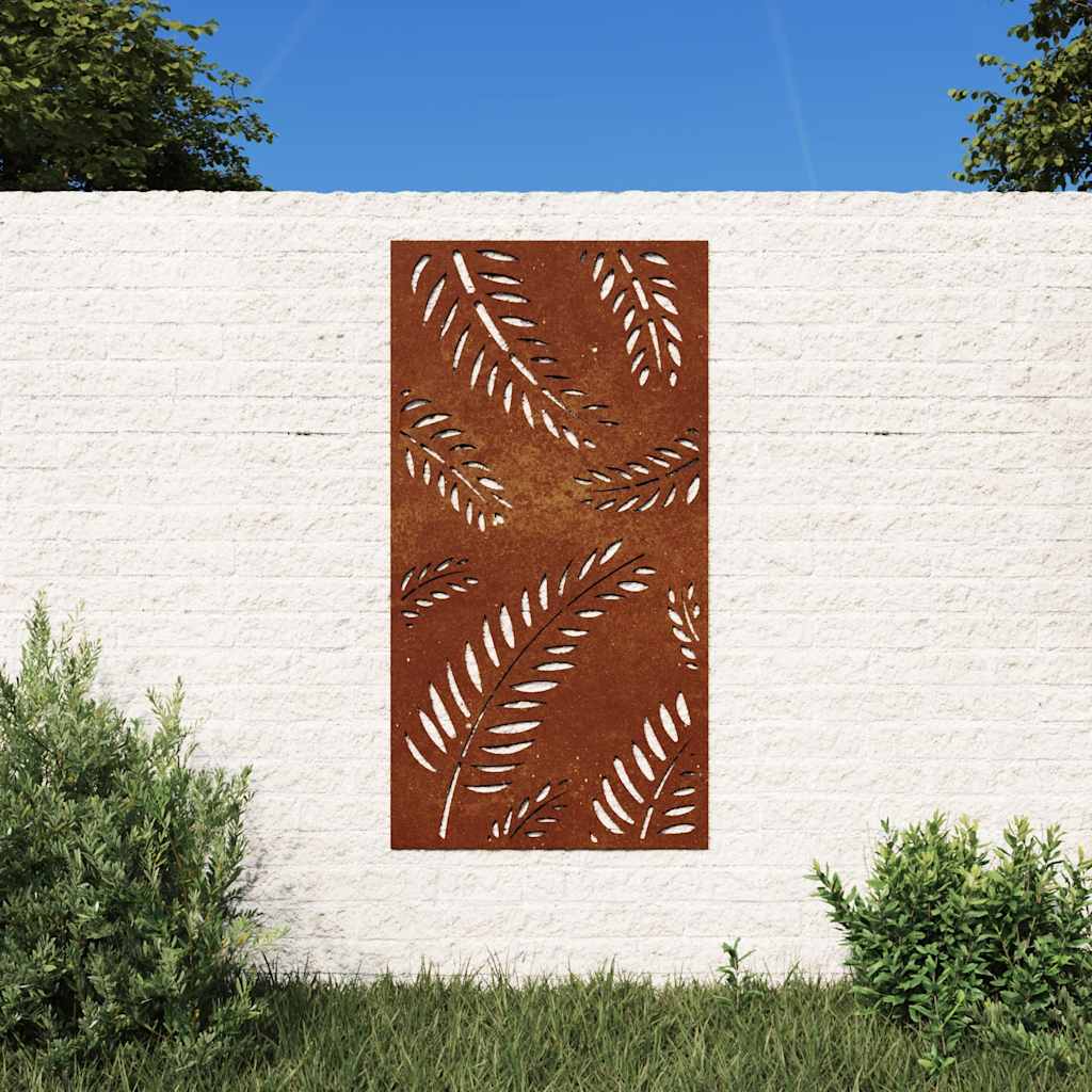 Aia seinakaunistus, 105x55 cm, Corteni teras, lehedisain