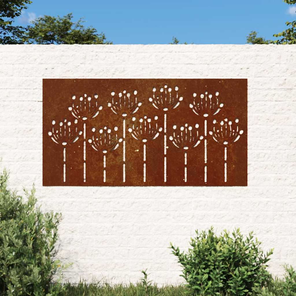 Aia seinakaunistus, 105x55 cm, Corteni teras, lilledisain