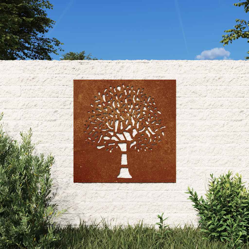 Aia seinakaunistus, 55x55 cm, Corteni teras, puudisain