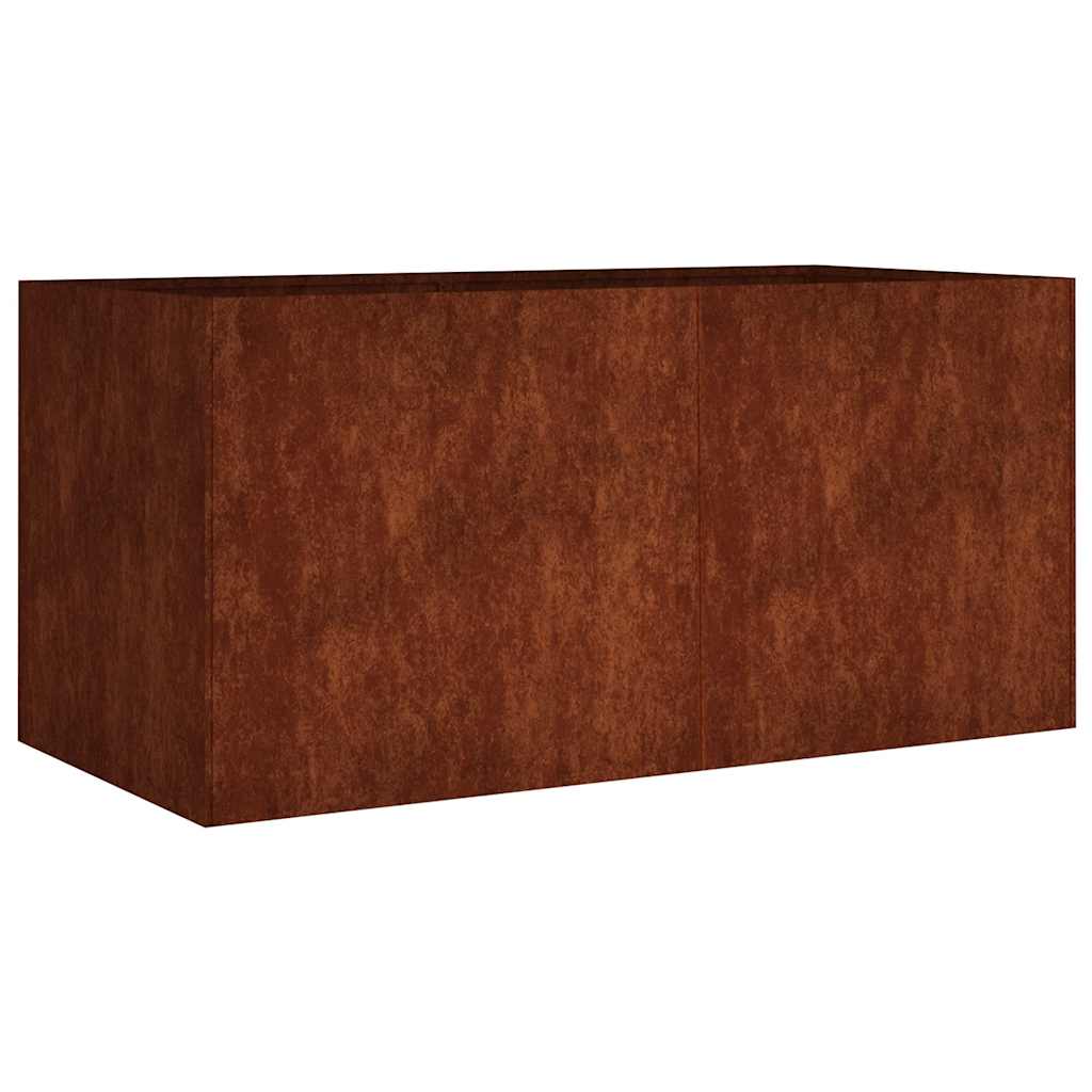 Taimekast, 80 x 40 x 40 cm, Corten teras