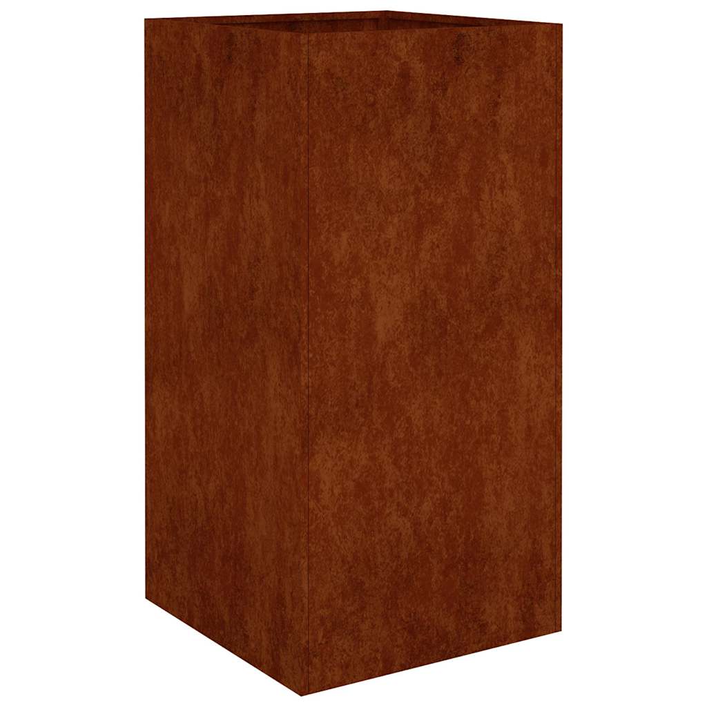 Taimekast, 40 x 40 x 80 cm, Corten teras