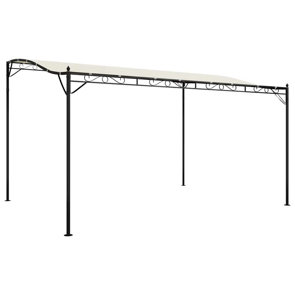 Varjualune, kreemjas, 4x3 m, 180 g/m², kangas ja teras