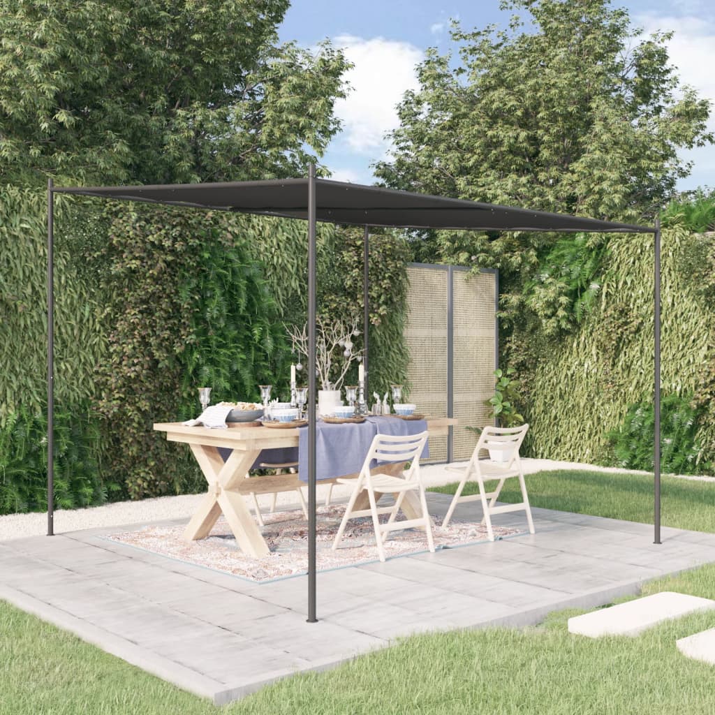 Varikatus, antratsiithall, 3x3 m 180 g/m², kangas ja teras