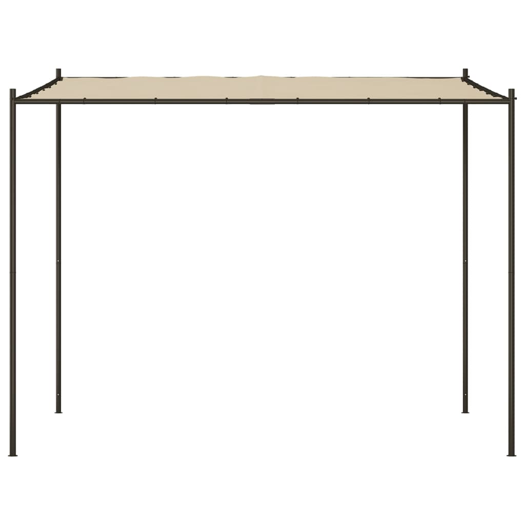 Varikatus, beež, 3x3 m 180 g/m², kangas ja teras