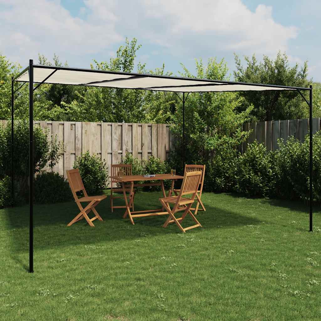 Varikatus, valge, 3x3 m 180 g/m², kangas ja teras