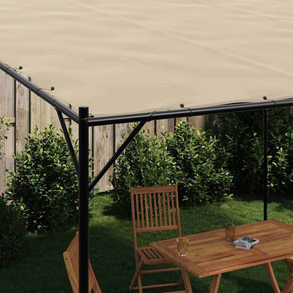 Varikatus, beež, 4x4 m 180 g/m², kangas ja teras