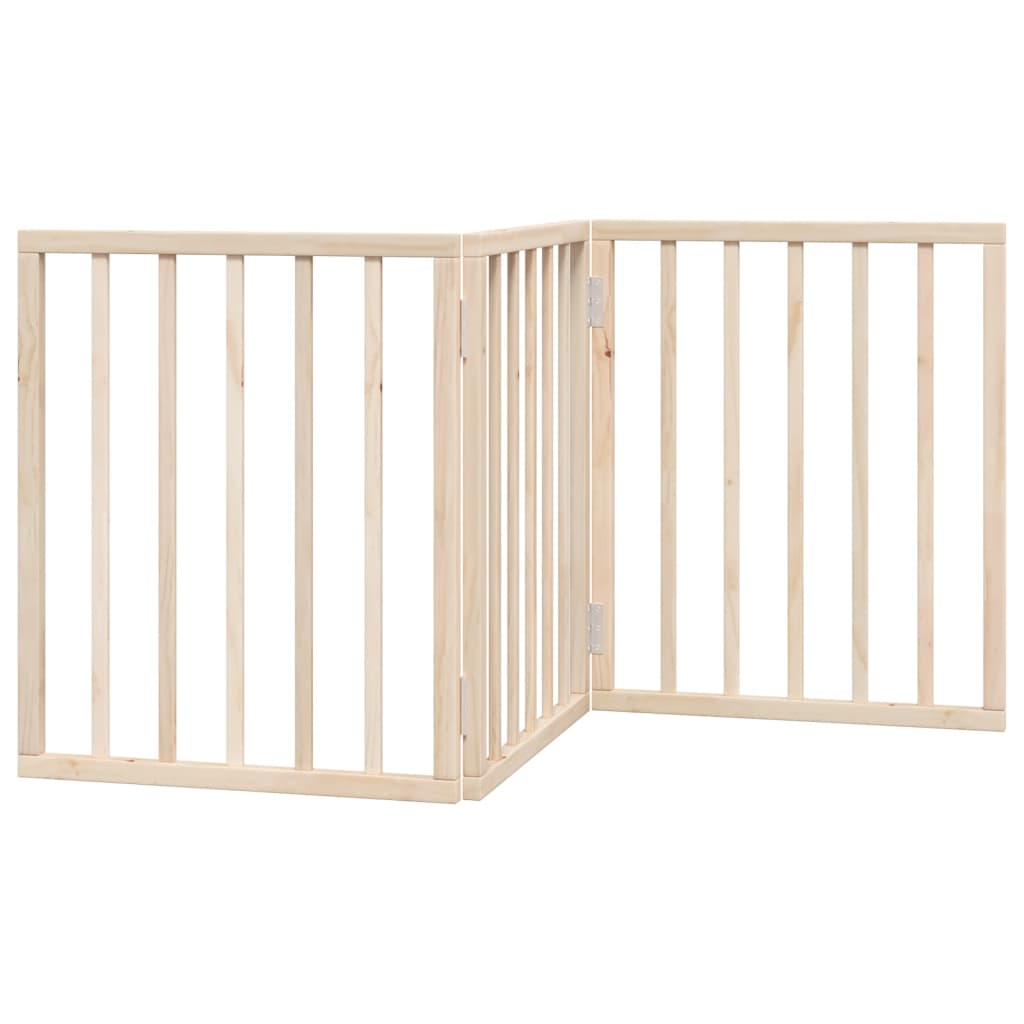 Kokkupandav koeravärav, 3 paneeli, 150 cm, paplipuit