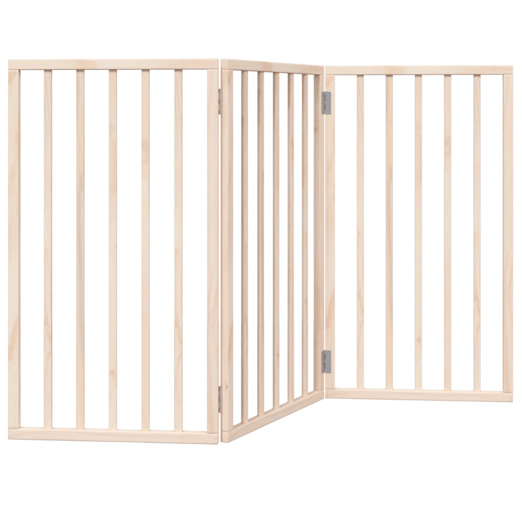 Kokkupandav koeravärav, 3 paneeli, 150 cm, paplipuit