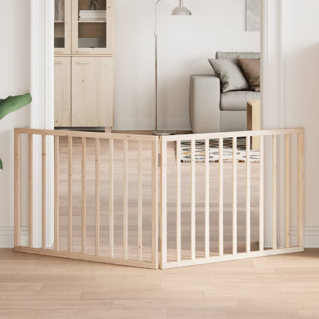 Kokkupandav koeravärav, 2 paneeli, 160 cm, paplipuit