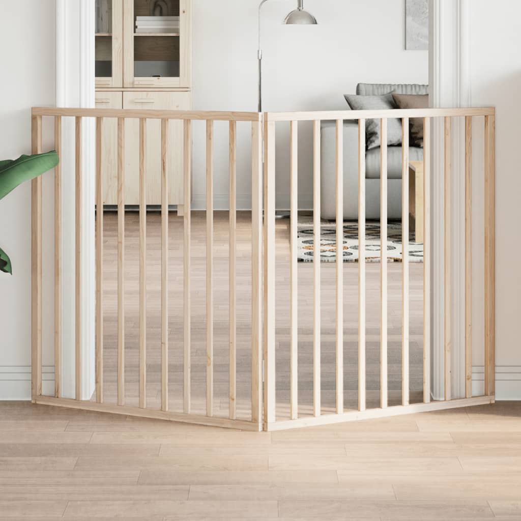 Kokkupandav koeravärav, 2 paneeli, 160 cm, paplipuit