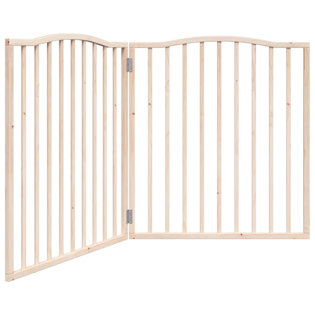Kokkupandav koeravärav, 2 paneeli, 160 cm, paplipuit