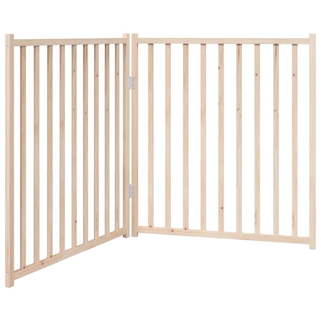 Kokkupandav koeravärav, 2 paneeli, 160 cm, nulupuit
