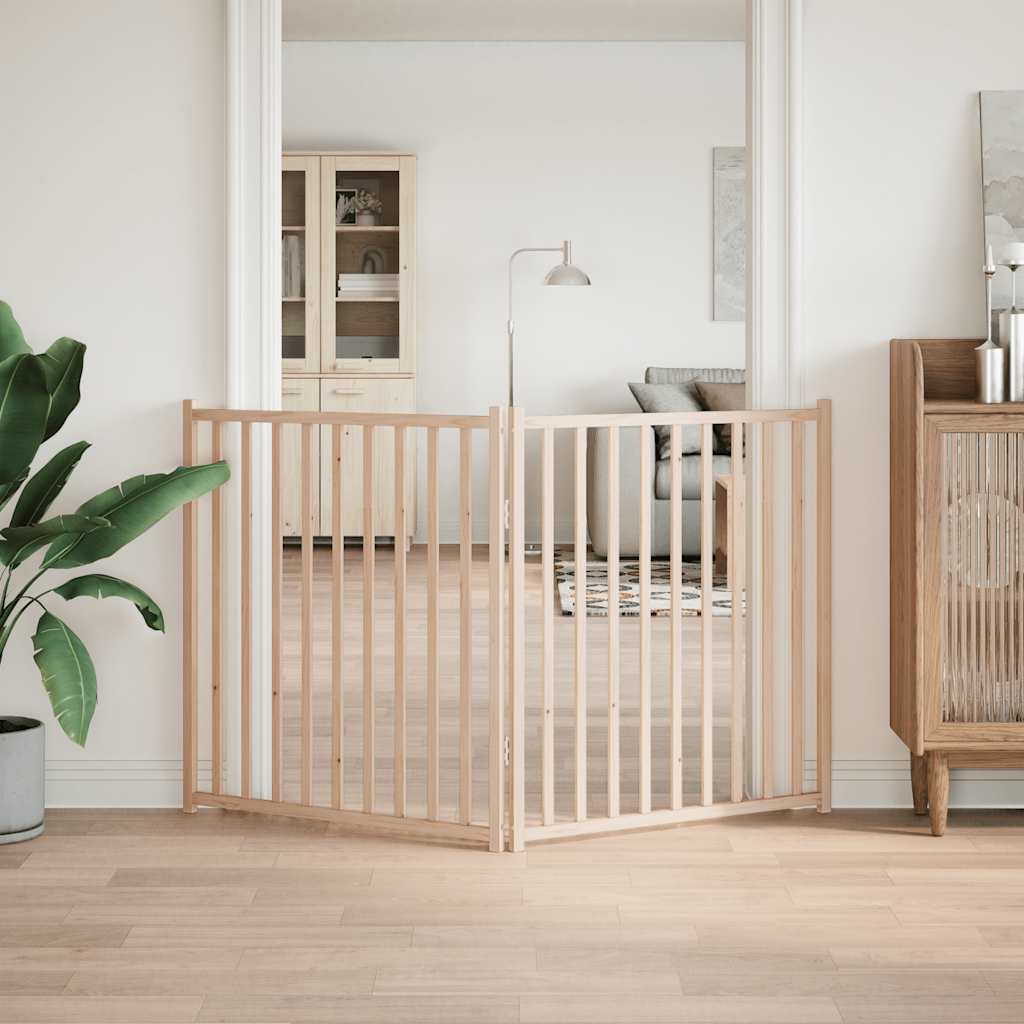 Kokkupandav koeravärav, 2 paneeli, 160 cm, nulupuit