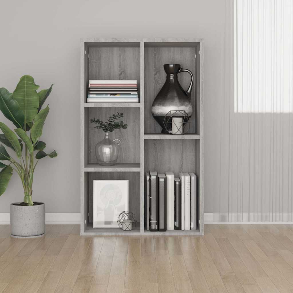 Raamatukapp/puhvetkapp, hall Sonoma tamm, 50x25x80 cm tehispuit