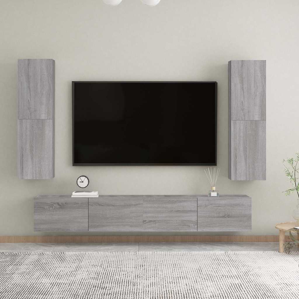 Seina telerikapp, hall Sonoma tamm, 30,5 x 30 x 110 cm