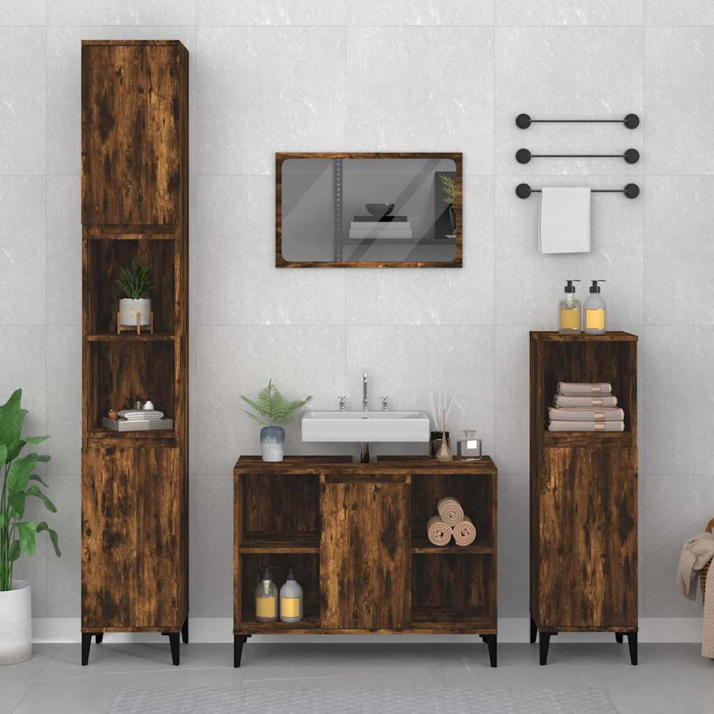 Valamukapp, suitsutatud tamm, 80 x 33 x 60 cm, tehispuit