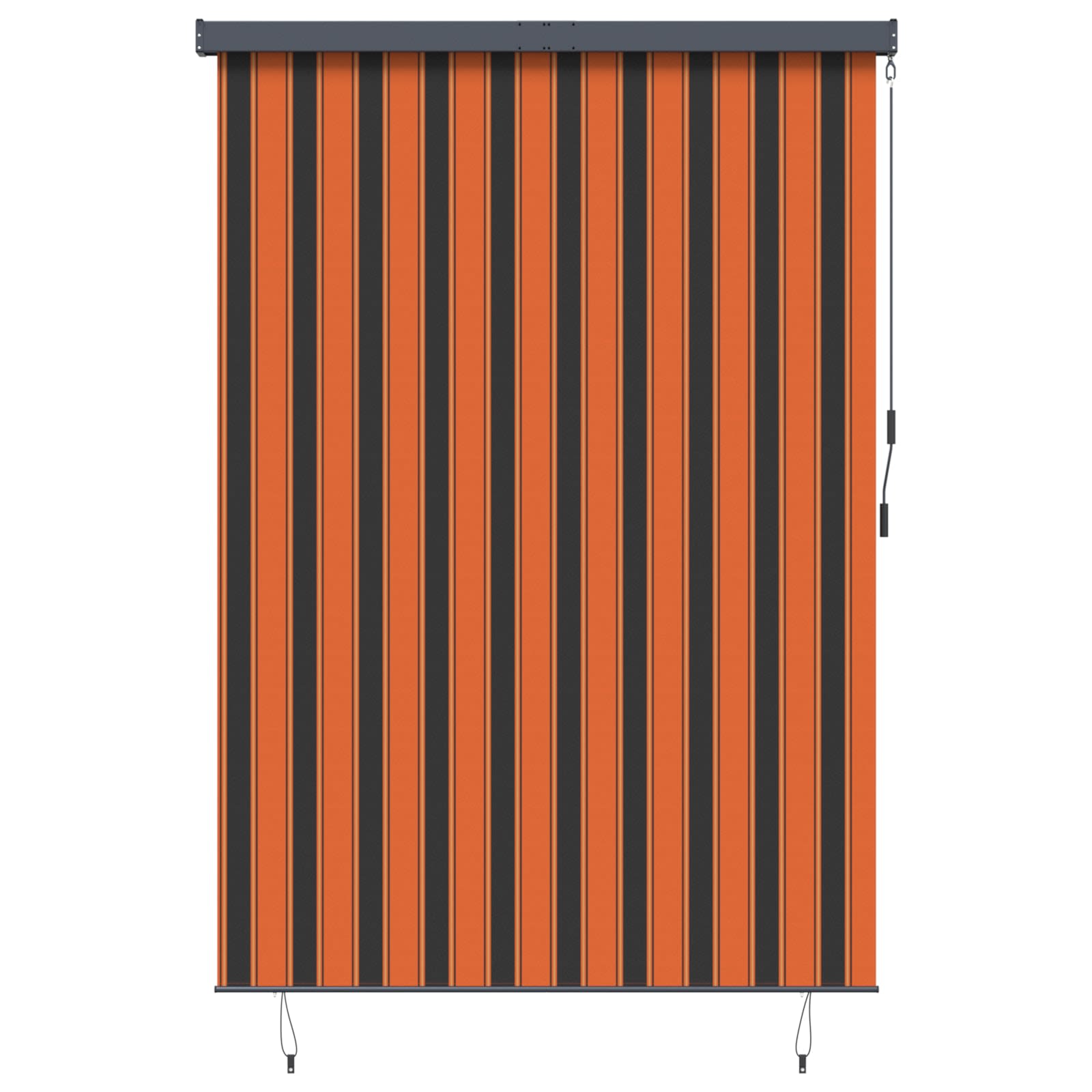 Rulookardin Oranž ja pruun 180 x 250 cm Kangas ja Alumiinium