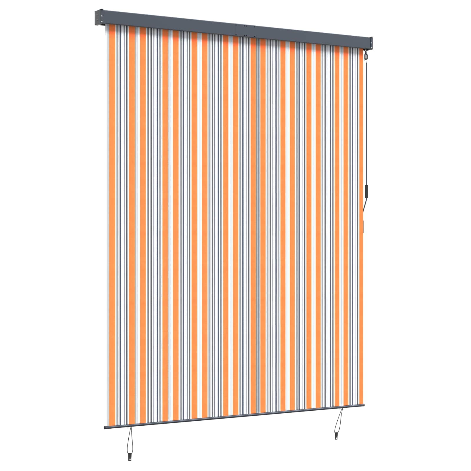Rulookardin Kollane ja Sinine 200 x 250 cm Kangas ja Alumiinium