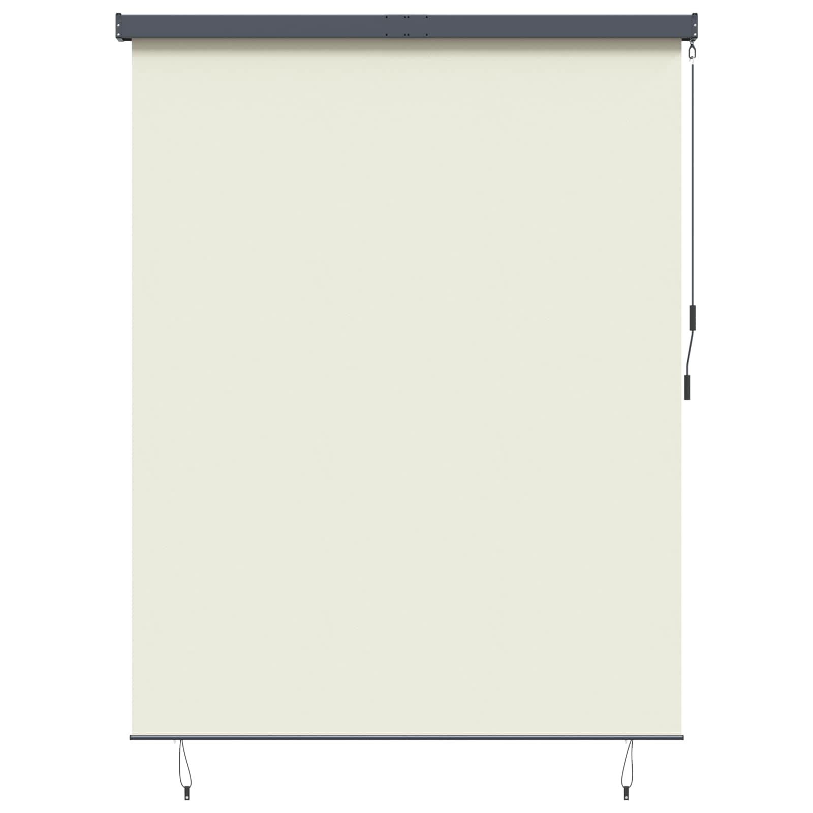 Rulookardin Kreemjas 200 x 250 cm Kangas ja Alumiinium