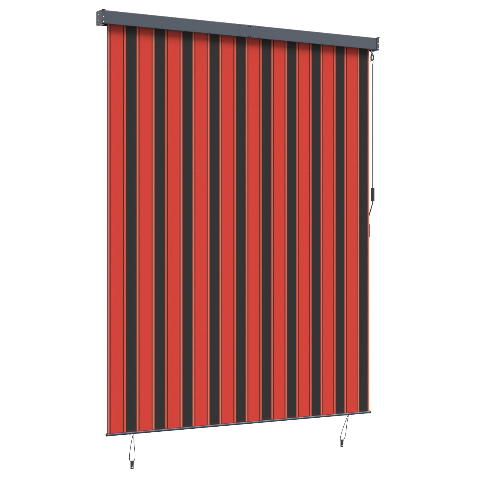 Rulookardin Oranž ja pruun 200 x 250 cm Kangas ja Alumiinium