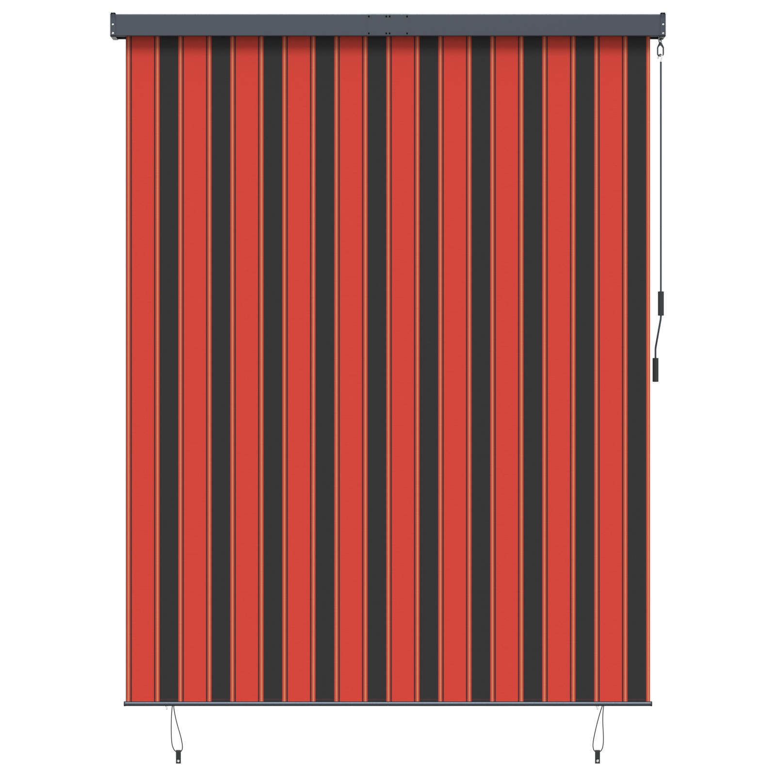 Rulookardin Oranž ja pruun 220 x 250 cm Kangas ja Alumiinium