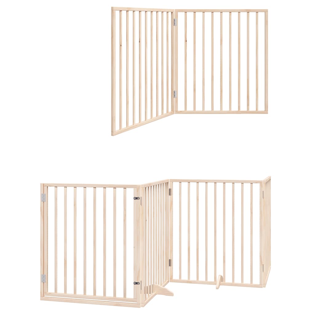 Kokkupandav koeravärav uksega, 12 paneeli, 960 cm, paplipuit